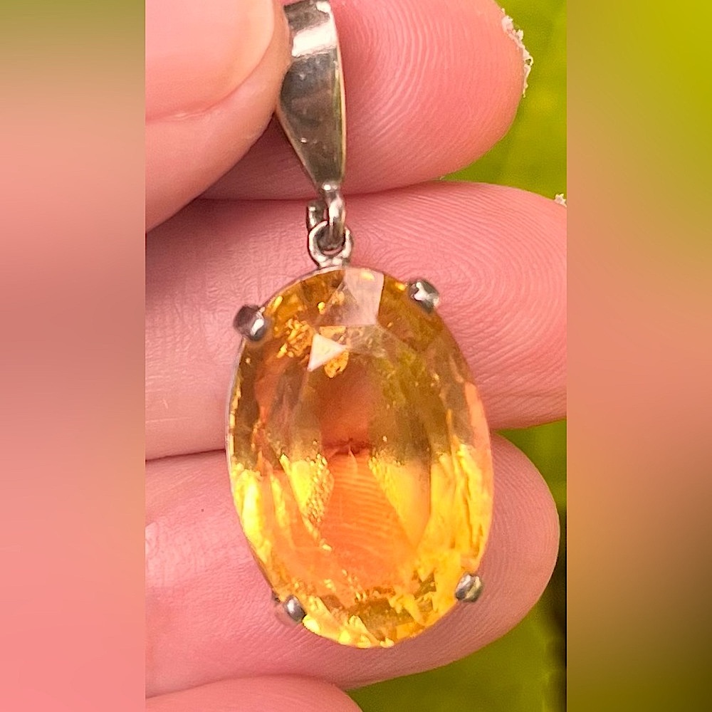 Gorgeous Large Natural Citrine Pendant